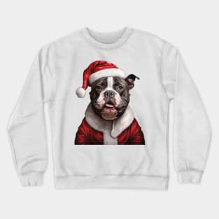 Merry Chirstmas with American Bully Dog Crewneck Sweatshirt